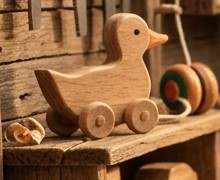 The original LEGO wooden duck
